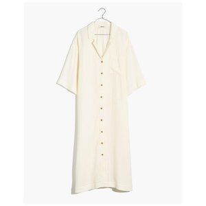 Lightestspun Cover-Up Maxi Shirtdress Madewell
